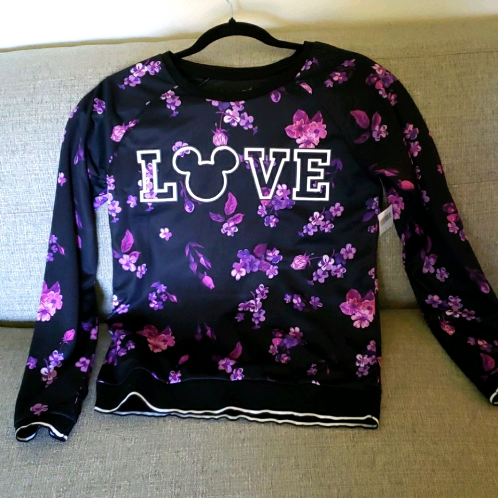 Disney Parks Mickey Mouse Floral Shirt